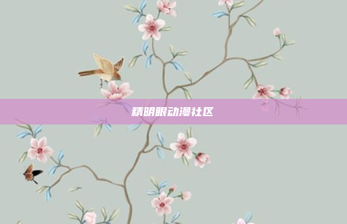 精明眼动漫社区