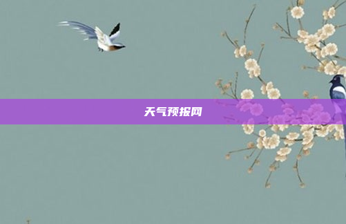 天气预报网