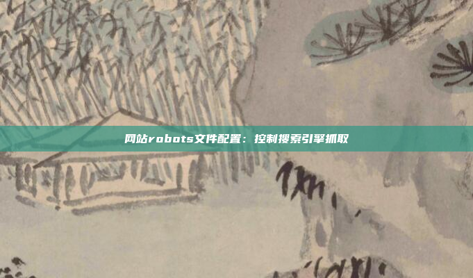 网站robots文件配置：控制搜索引擎抓取