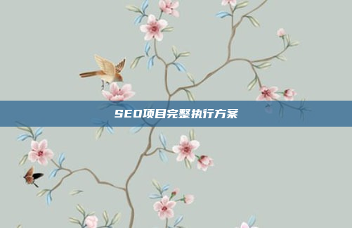 SEO项目完整执行方案