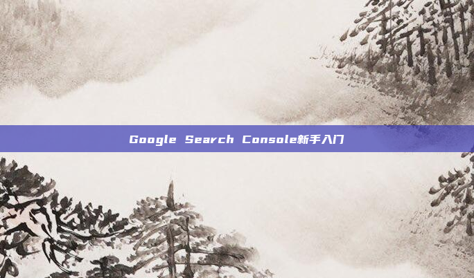 Google Search Console新手入门