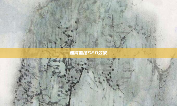 如何监控SEO效果