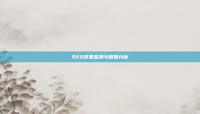SEO效果监测与数据分析