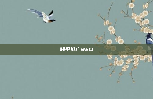 知乎推广SEO