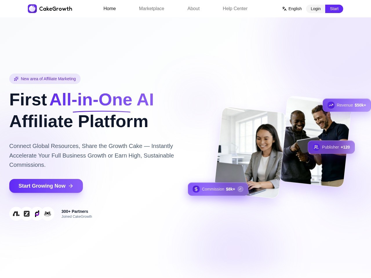 CakeGrowth - First All-in-One AI Affiliate Platform